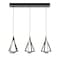 Afx Gianna Linear Three Pendant, 3000K 120V, Black GNAP15L30D1BKLNR3 - alternate 1